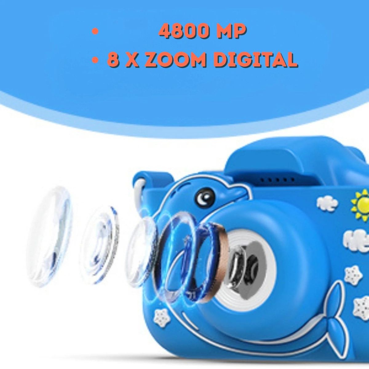 Camera foto digitala pentru copii Delfin