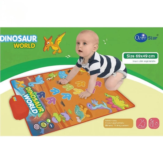 Covoraș muzical interactiv pentru copii cu dinozauri