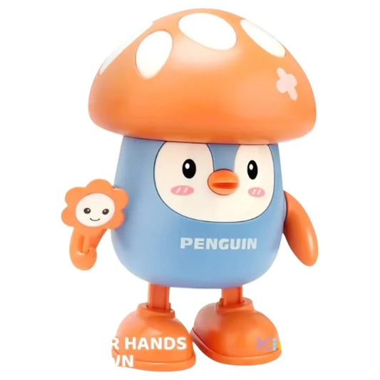 Jucărie interactivă pinguin cu lumini și sunete