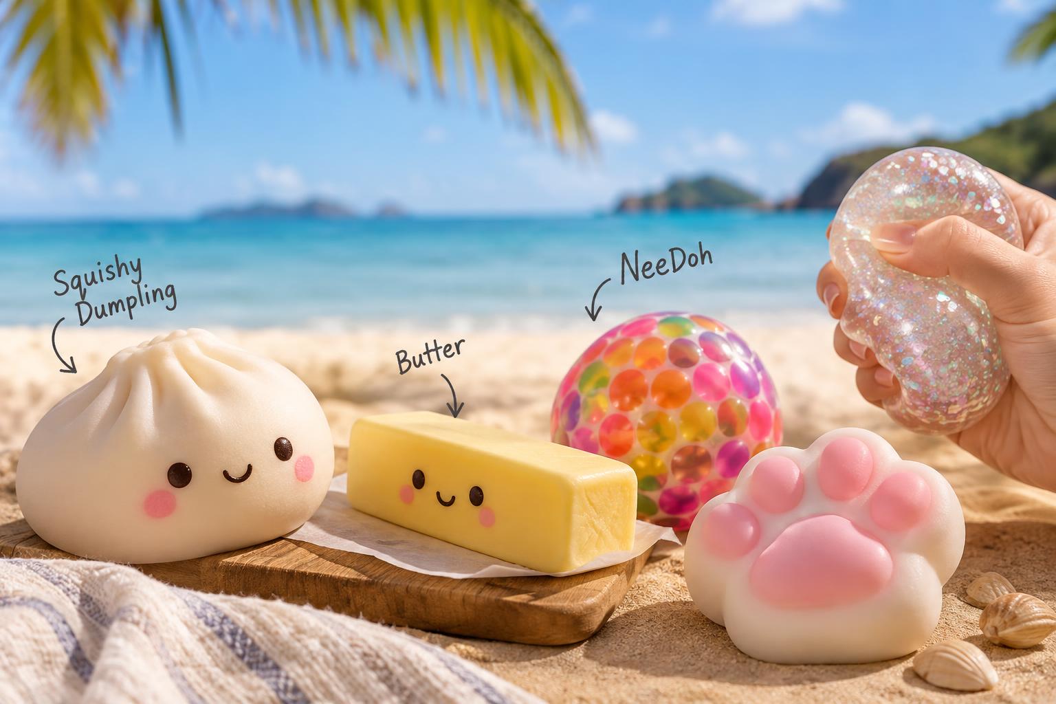 Explozie colorată de jucării squishy și fidget