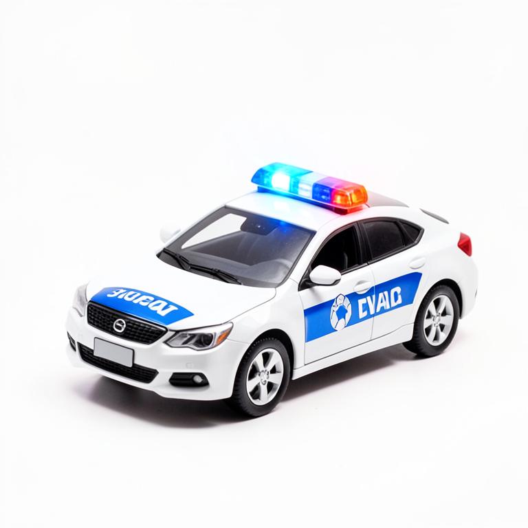 Mașină de poliție interactivă cu lumini și sunete