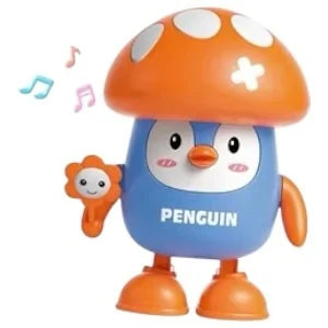Jucărie interactivă pinguin cu lumini și sunete