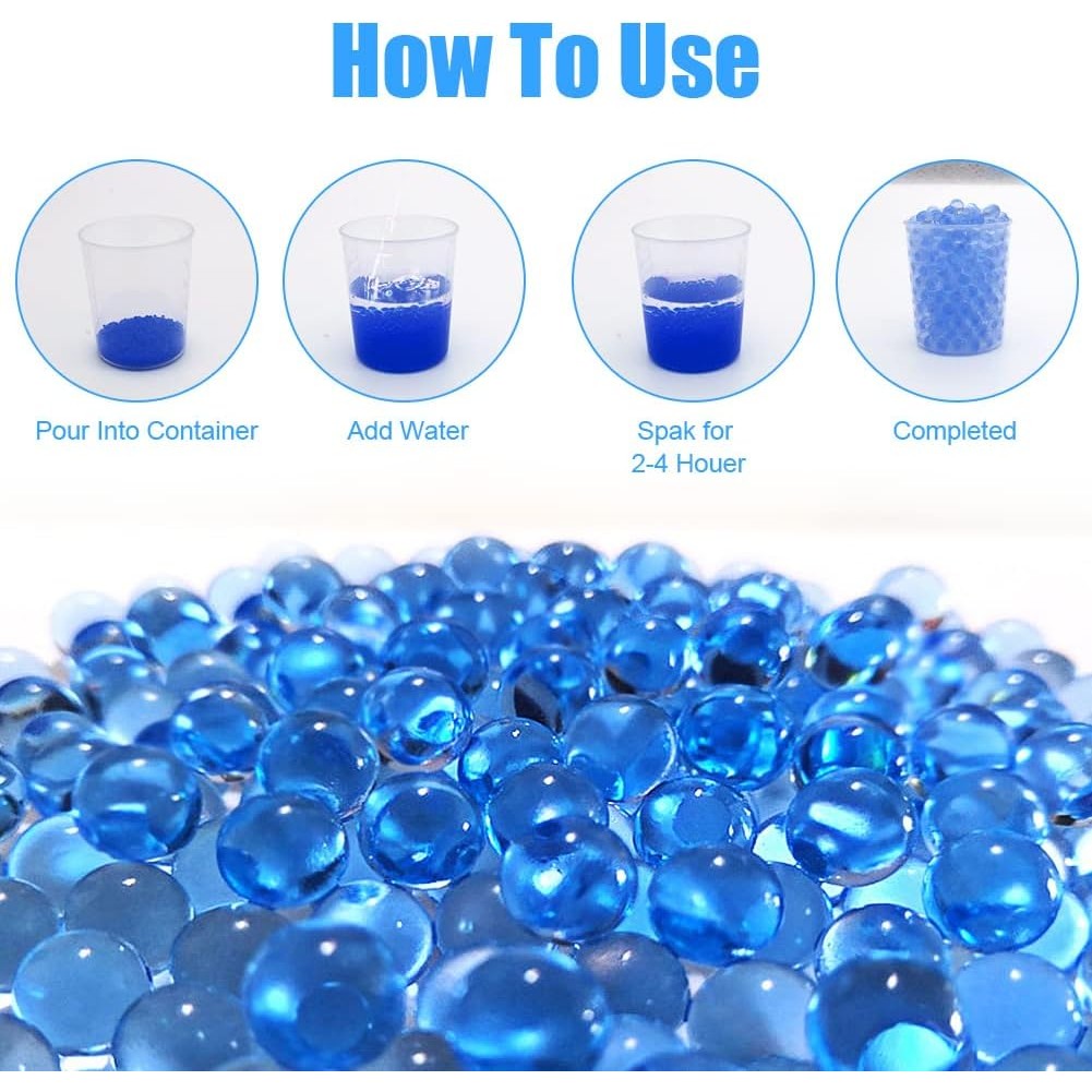 Munitie, 20.000 Bile Gel pentru pistoale de jucarie Gel Blaster 10.5x8 mm, Albastru