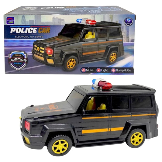 Mașină de poliție interactivă cu lumini și sunete